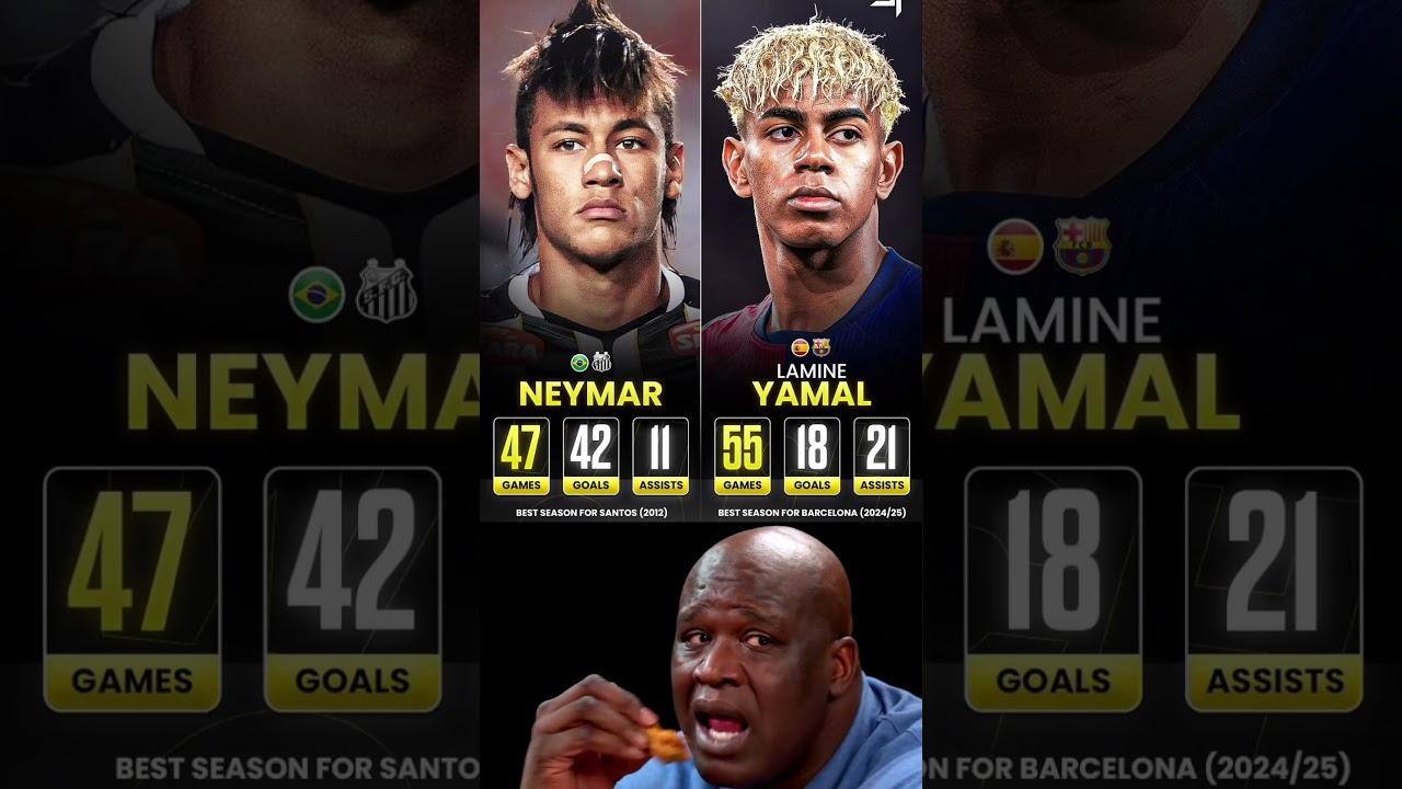 NEYMAR BEST SEASON FOR SANTOS vs YAMAL BEST SEASON FOR BARCA! 🤯🔥