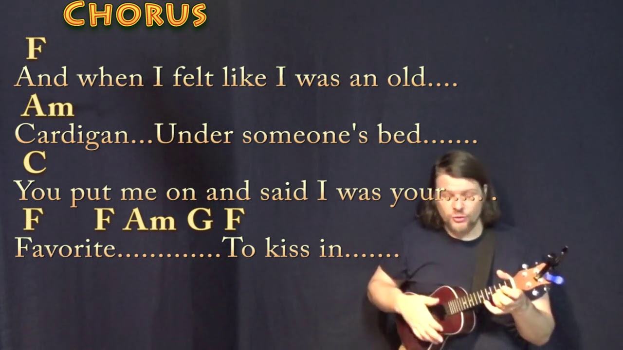cardigan (Taylor Swift) Ukulele Cover Lesson in C with Chords/Lyrics