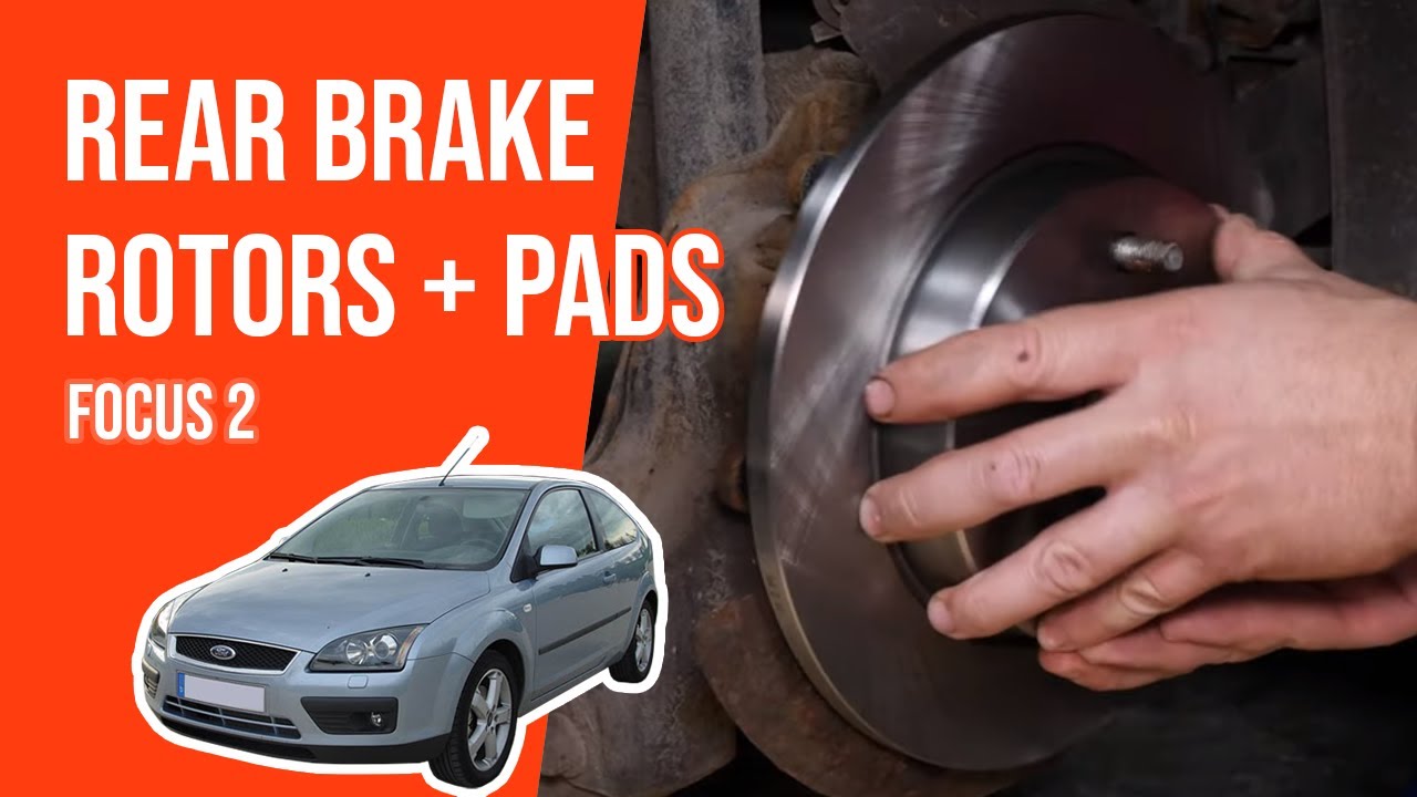 How to replace the rear brake discs and pads Focus mk2 🚗