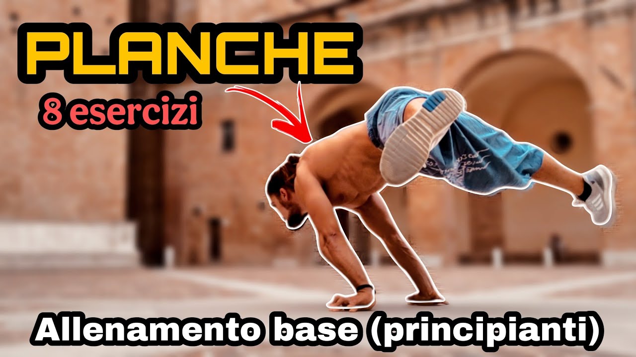 PLANCHE: allenamento per principianti | 8 esercizi (guida completa)