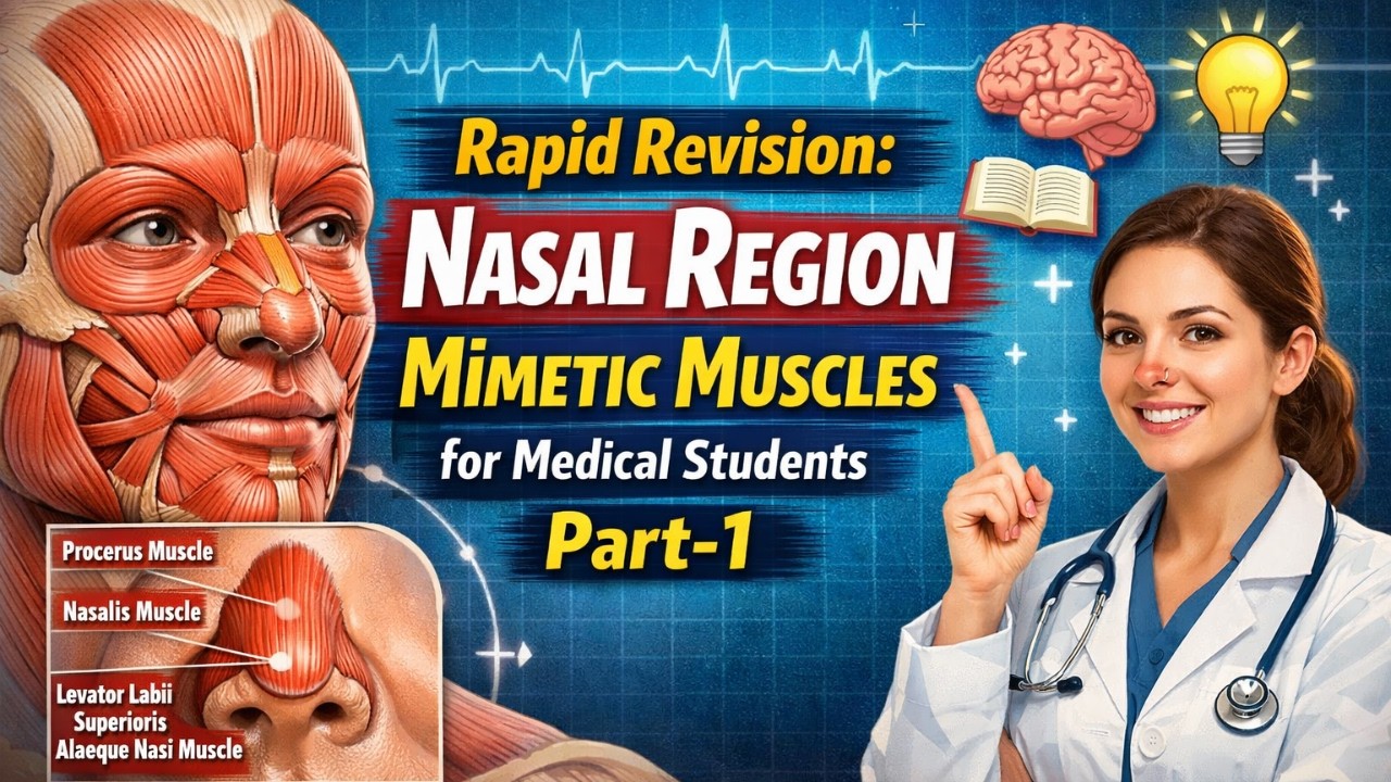 Rapid Revision Nasal Region Mimetic Muscles for Medical Students Part 1 #medicalexamguide