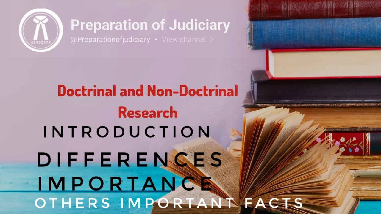 Doctrinal and Non Doctrinal Legal research ||   #doctrine  #legalresearch #law #research #llm
