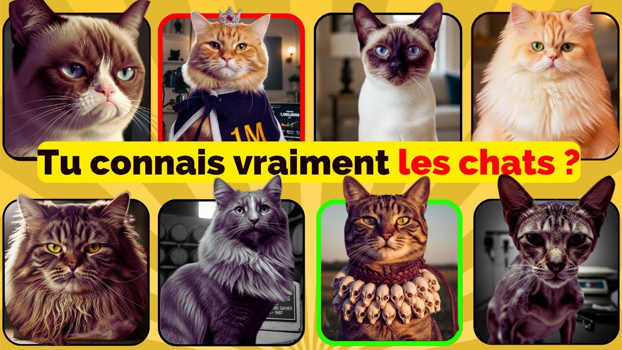 Records et Faits Insolites sur les Chats - 40 Questions avec Réponses en Français Familier