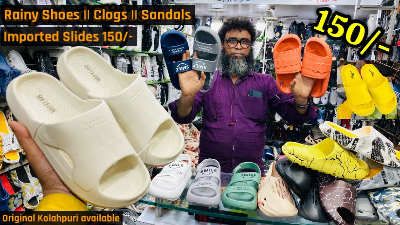 Sunday Dhamaka🔥150/- Imported Slides || Imported All Season Sandals || Imported Clogs ||Rainy Shoes