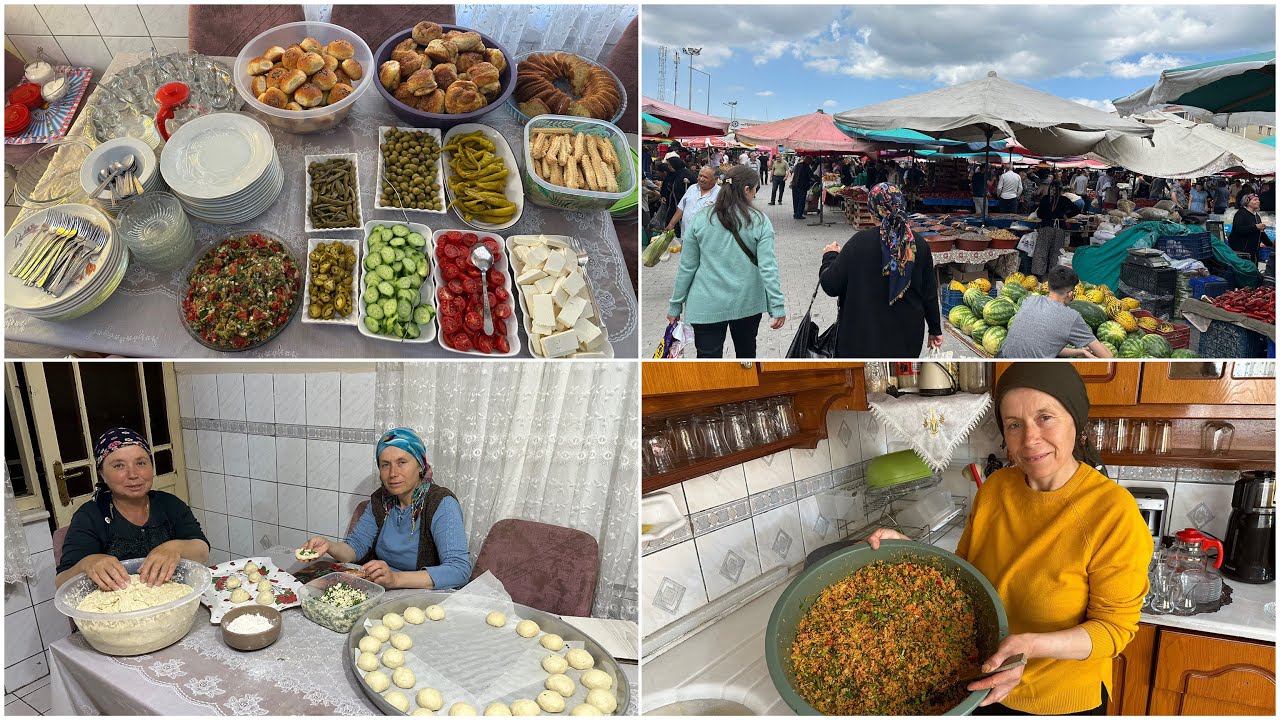 SEBAHAT ABLAMDA GÜN SEZONUNU BİTİRDİK🥰 İKRAM HAZIRLIĞI👍🏻 ÇARŞAMBA PAZARI