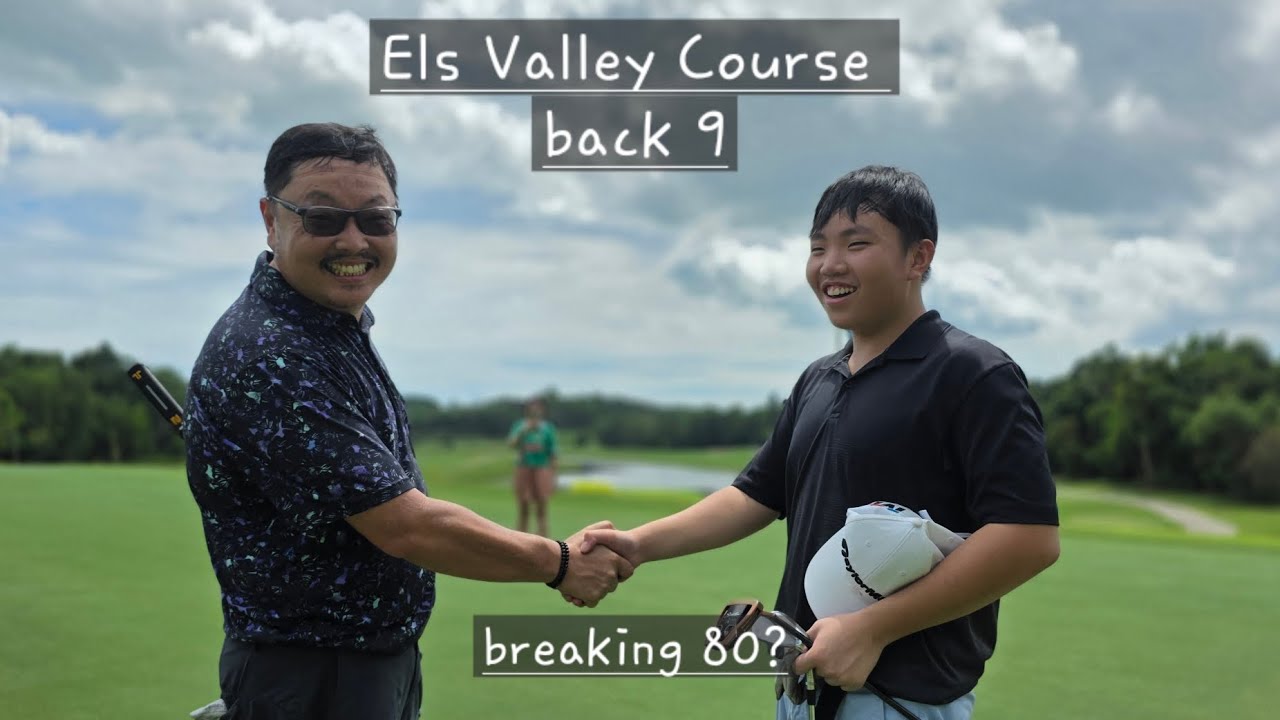 Els Desaru Coast Valley Course Back 9. Breaking 80 with the family? 