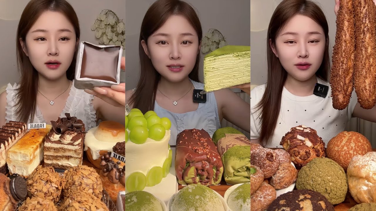 [ASMR] Dessert Mukbang Eating Creamy Cake | Mukbang Eating Show💗🍰🧁