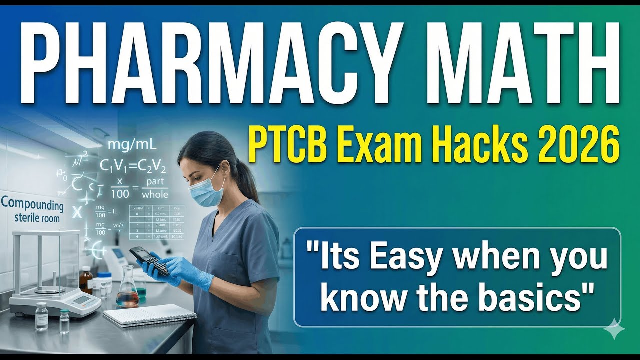 Master PTCB Math: All 13 Pharmacy Calculation Types You Need to Know (2026)