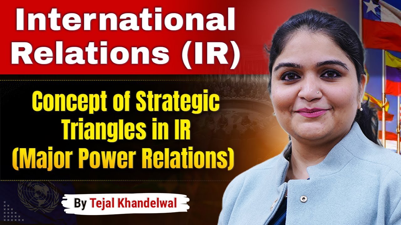 Concept of Strategic Triangles in IR (Major Power Relations) | Tejal Khandelwal | Lukmaan IAS