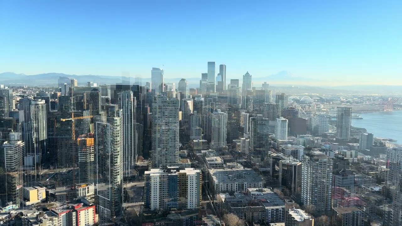 View from Space Needle (2026-01-19, Seattle, WA) [4K]