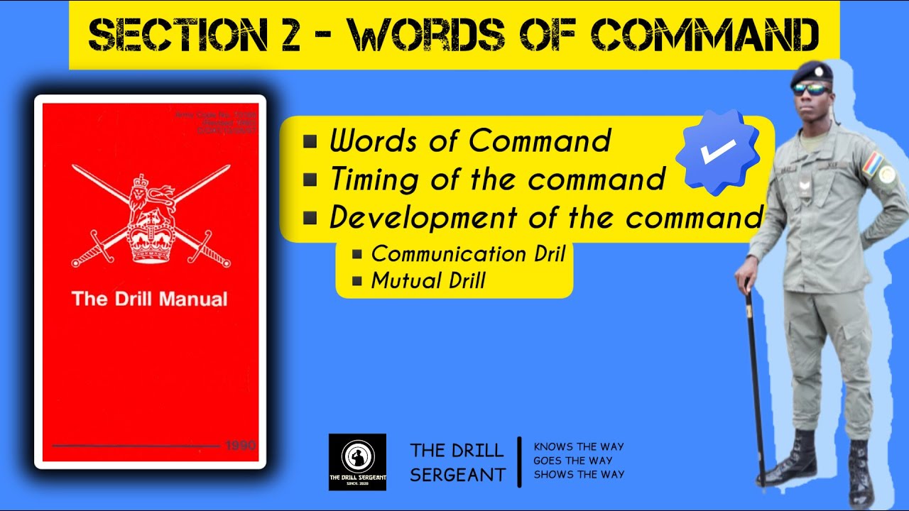 Words of Command | The Drill Sergeant