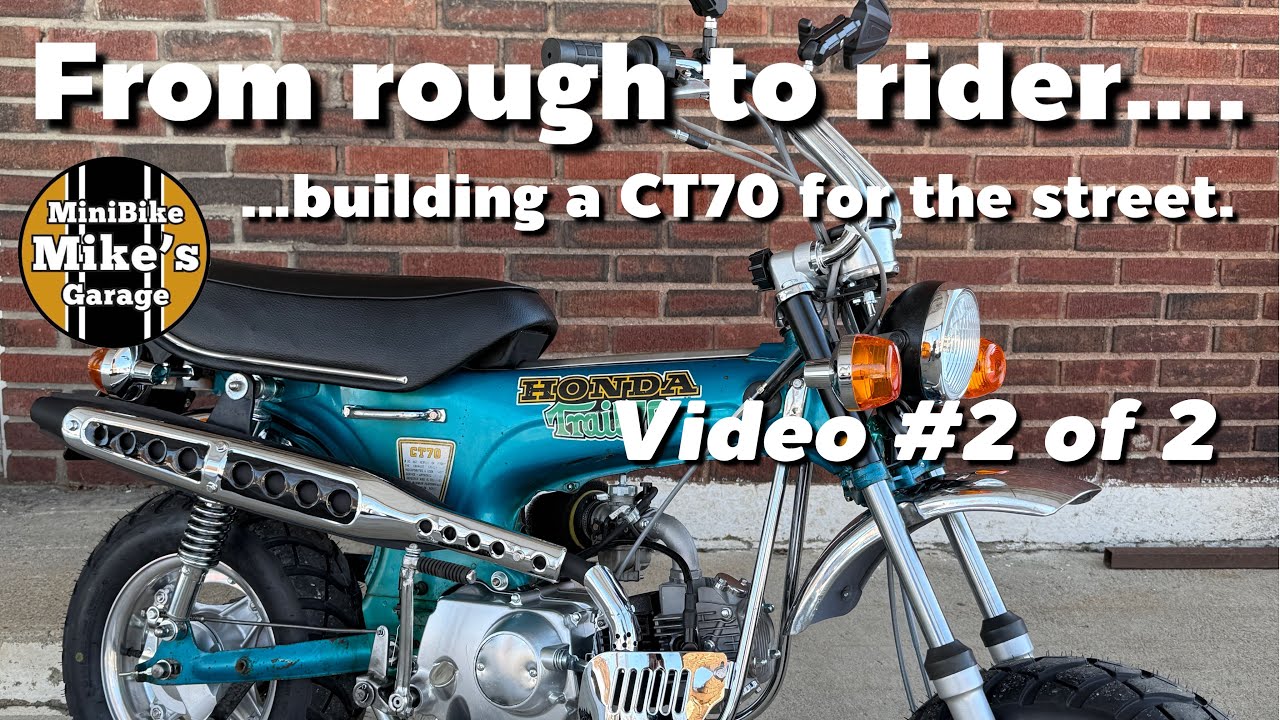 Building a street ridden Honda CT70.   Video 2 of 2. 