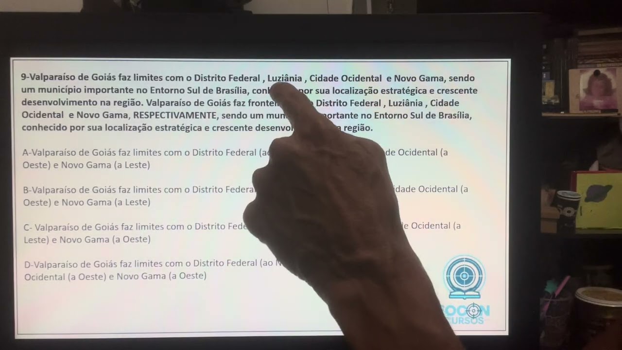 Concurso de Valparaiso de Goiás - Exercícios de História , Geografia/curiosidades - Parte III