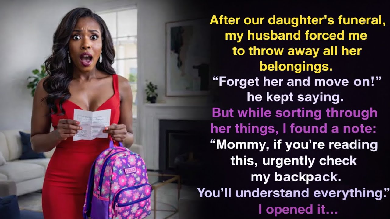 My husband wanted our daughter’s things gone fast. What I found in her backpack changed everything…