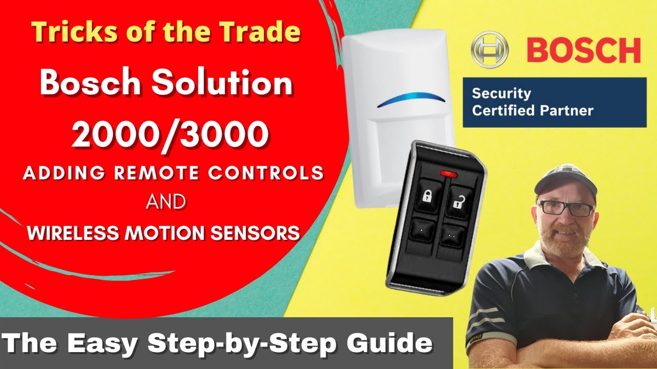 Bosch Alarm Panel Programming - Adding Wireless Sensors & Remotes. (Part 2 of 5)