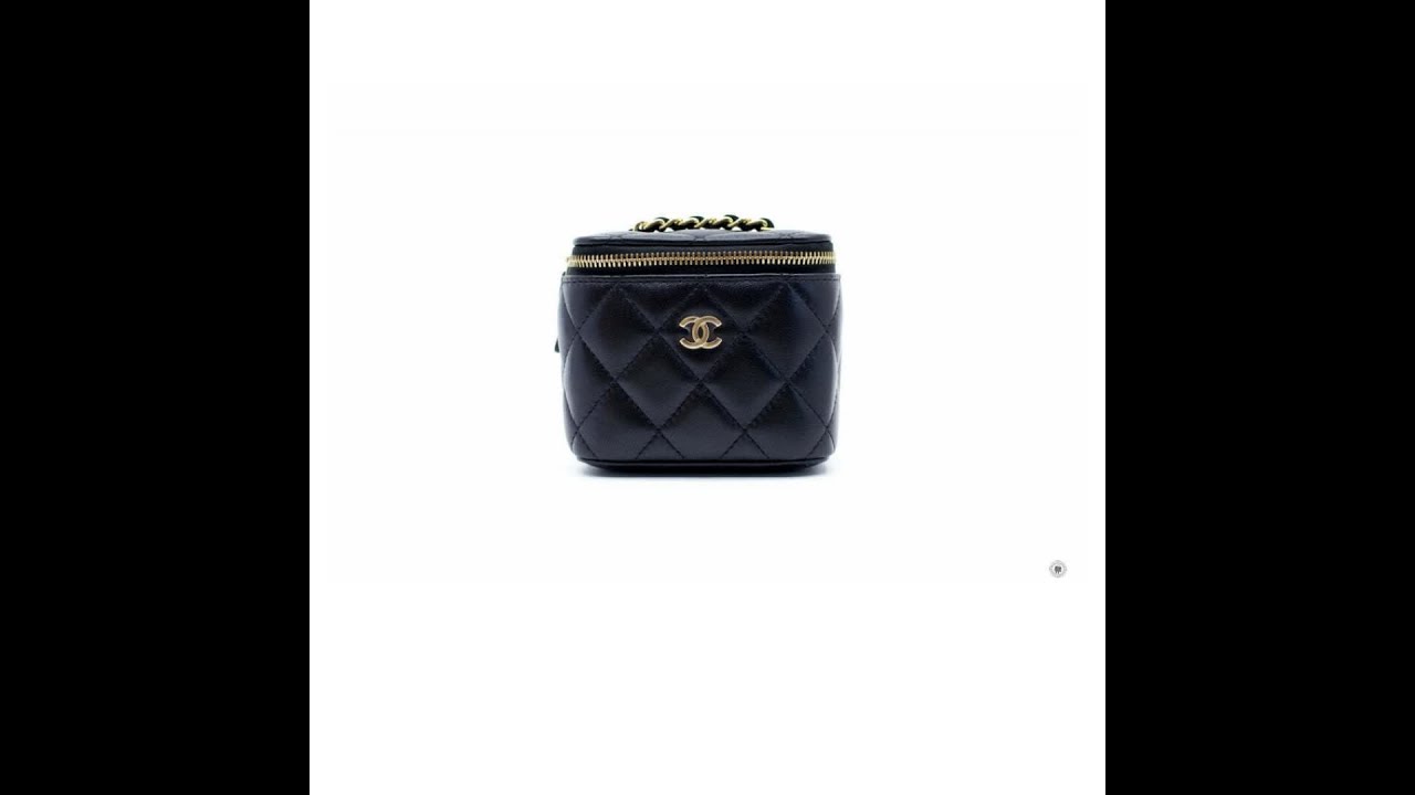 Chanel AP1340Y04059 Small Vanity Case Black / C3906 Lambskin Shoulder Bags Ghw