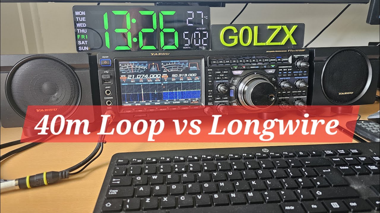 40m loop vs 165ft longwire antenna signal to noise (snr)