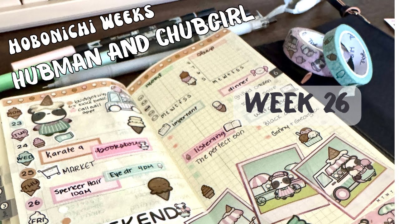 Plan With Me | Hobonichi Weeks | Hubman and Chubgirl