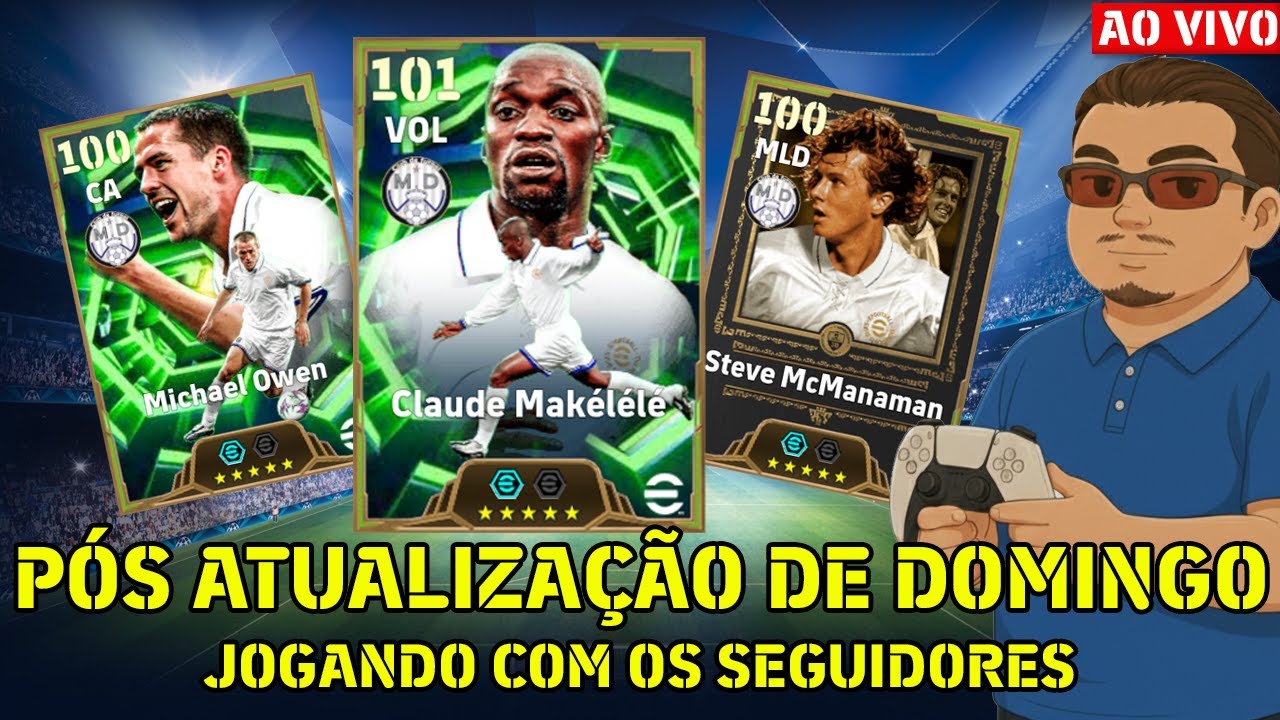 🔴PÓS ATUALIZAÇÃO SEMANAL | JOGANDO COM OS SEGUIDORES | EFOOTBALL