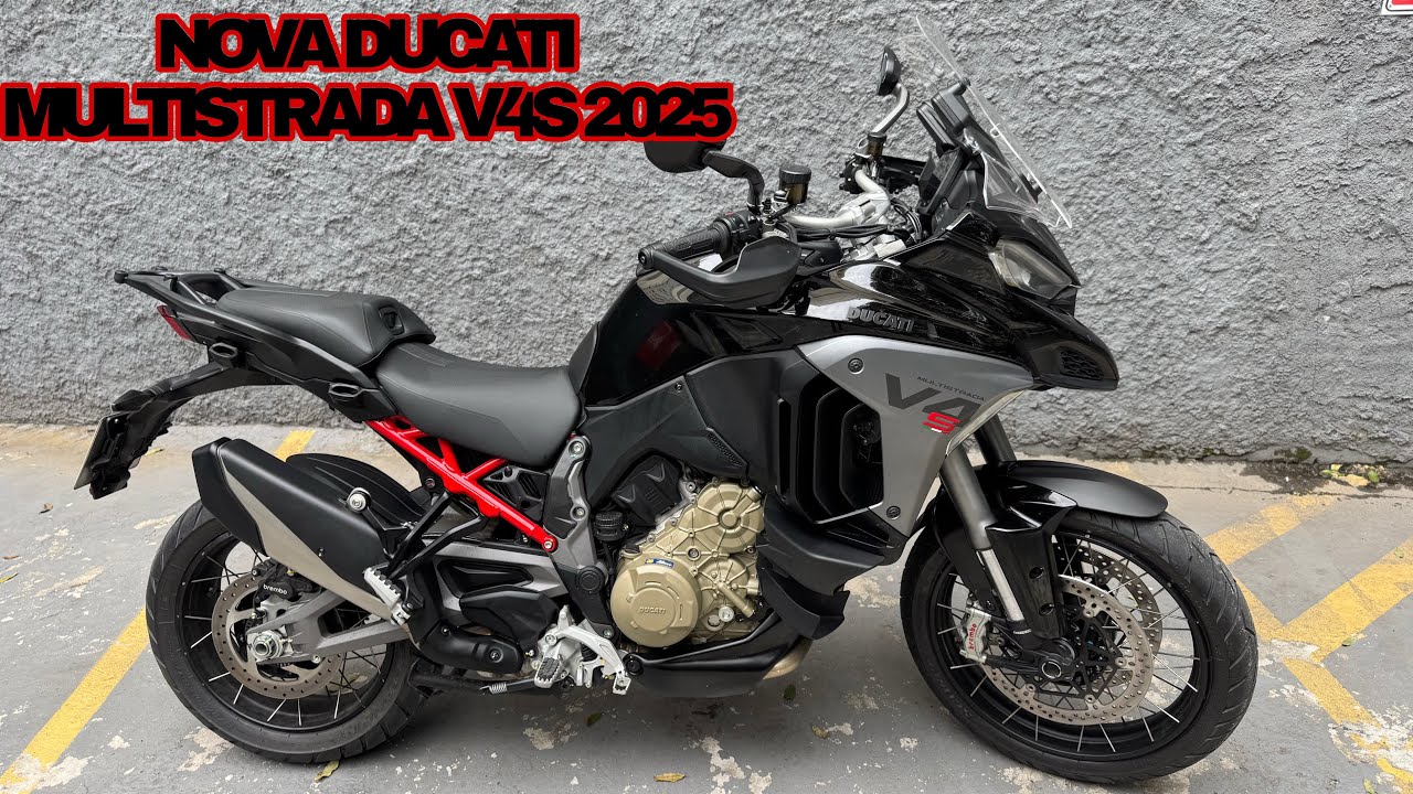 NOVA DUCATI MULTISTRADA V4S 2025 EM DETALHES - GANHOU MAIS TECNOLOGIA, CONFORTO E DESEMPENHO 