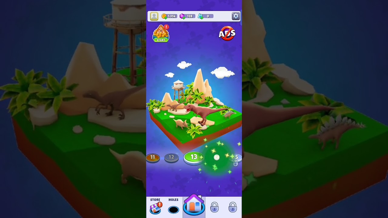 Hole.io Level 11, 12, 13, 14 Complete Gameplay 