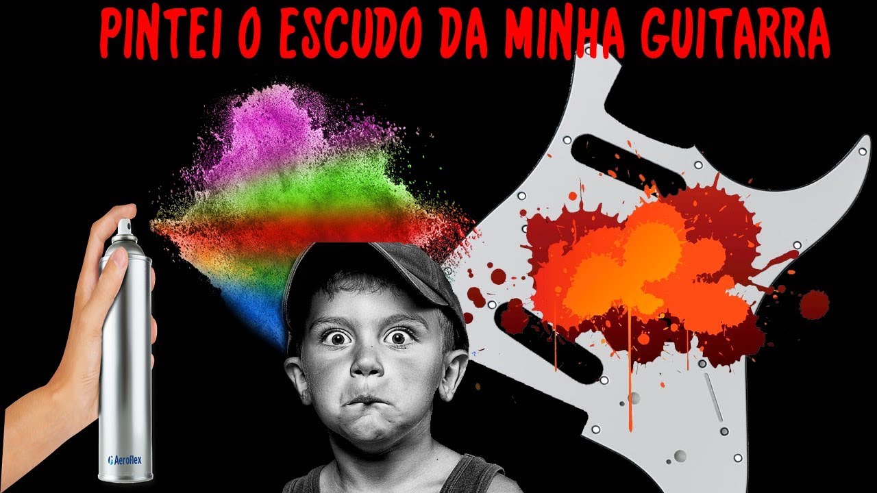 Pintei o Escudo da Guitarra, Olha no que DEU !