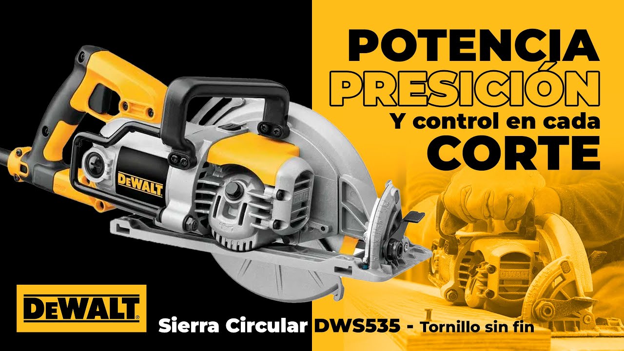 Sierra Circular DEWALT Tornillo sin Fin 🔥– ¡Domina cada Corte! DWS535B