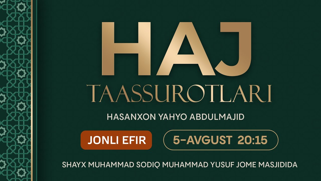 🔴Haj taassurotlari haqida Qurʼoni Karim xodimi  Hasanxon Yahyo Abdulmajid bilan suhbat