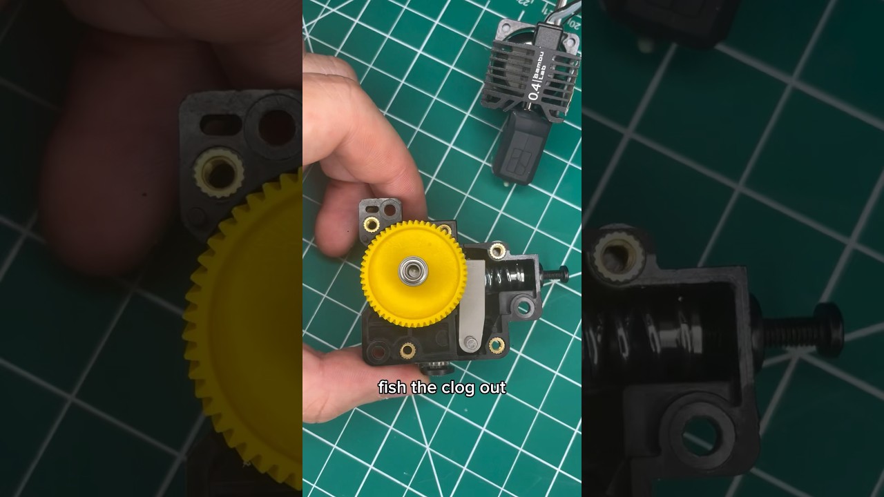 Засор экструдера Bambu Labs &mdash; Разборка #3dprinting #x1carbon #bambulabs #fyp #tutorial #stem