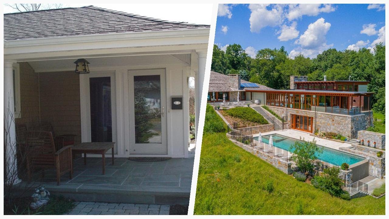 75 Budget Exterior Home With A Hip Roof Design Ideas You'll Love ⭐️