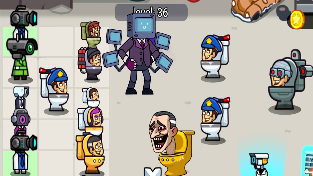 monster war - Attack On Toilet, Merge war Master Fight, Skibidi Toilet Little Universe, New