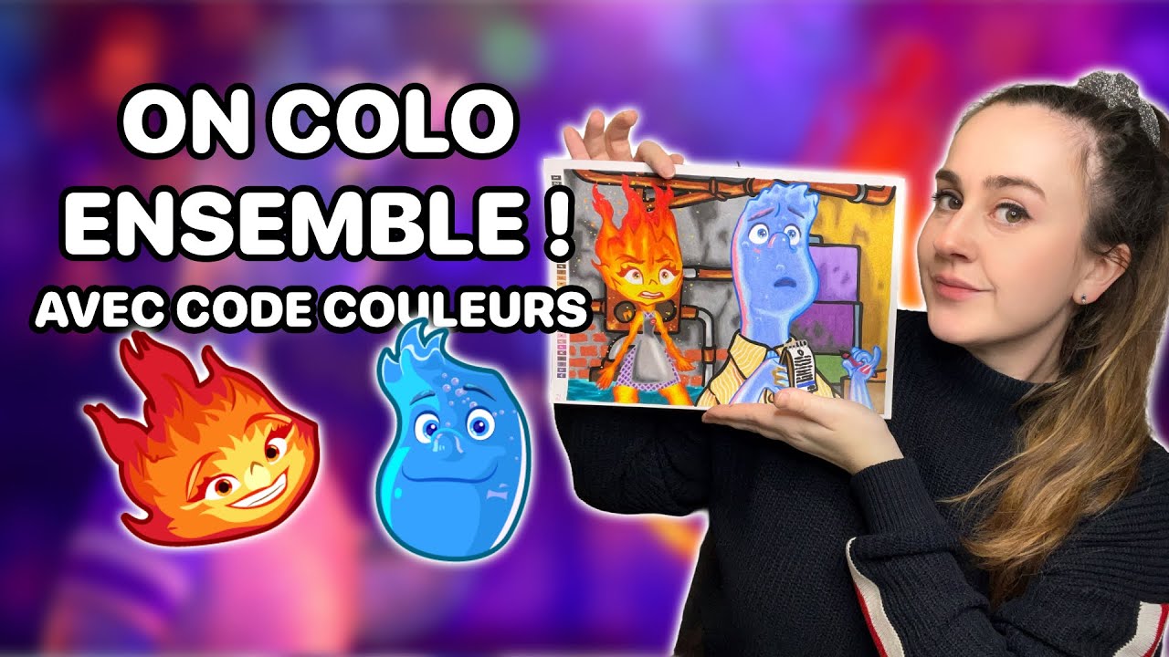 Coloriage ensemble + code couleurs ✨💕 Tome 11