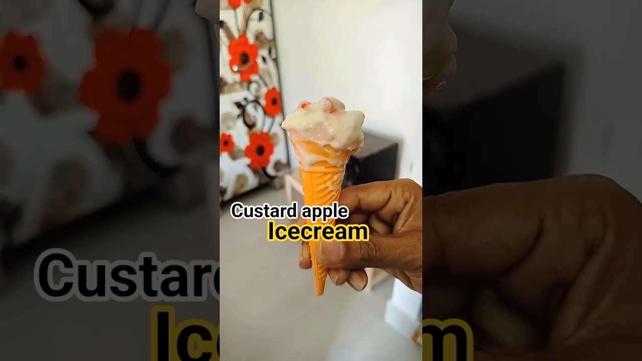 🍨रामफल आइसक्रीम | how make custard apple icecream? #shorts #food #icecream #ramphal  #minivlog