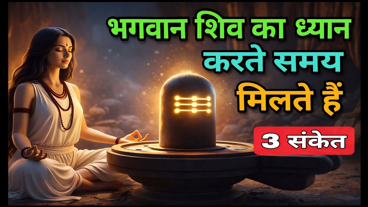 भगवान शिव का ध्यान करते समय मिलते हैं 3 संकेत #shiv #god #facts #mahadev 