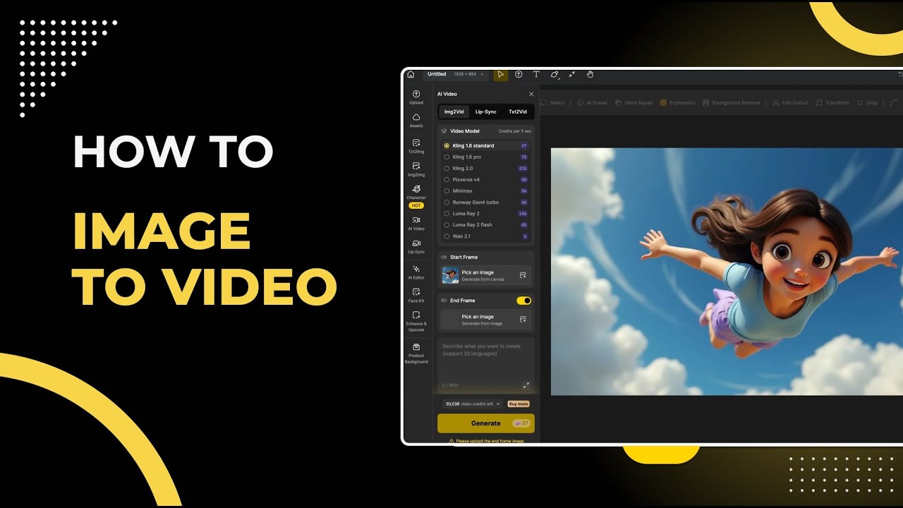 Create Videos from a Single Image with AI | Dzine AI Tutorial