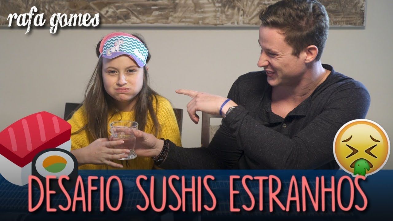 DESAFIO: COMI SUSHIS ESTRANHOS COM MEU IRMÃO FT. FELIPE | RAFA GOMES