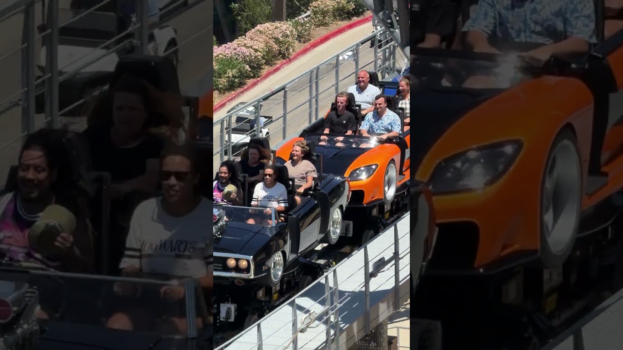 Screaming Riders On Fast & Furious Hollywood Drift At Universal Studios Hollywood!