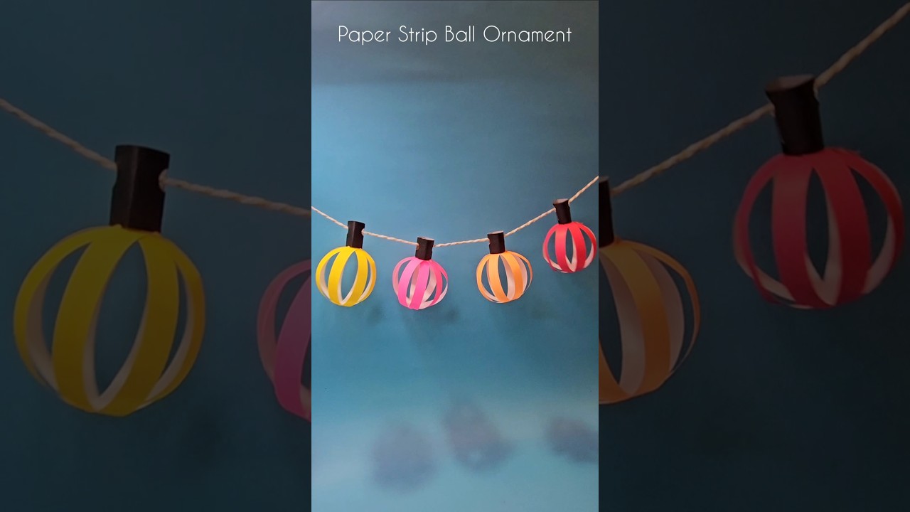 Easy Paper Ball Garland 초간단 종이 볼 가랜드 かんたん紙ボールガーランド 