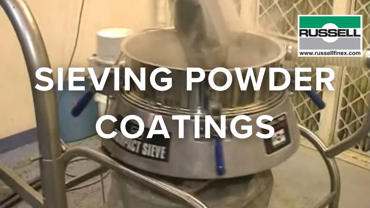 Ultrasonic sieving  powder coatings - Russell Compact Sieve®