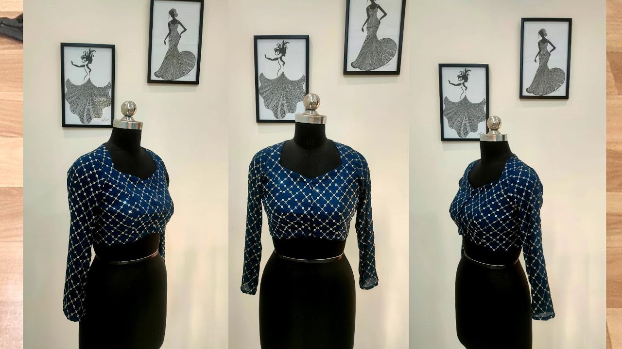 Long sleeves blouse  \\ Model blouse \\ Krishna Creation