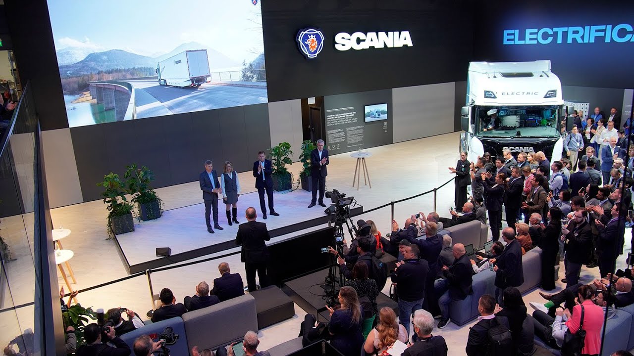 Пресс-конференция Scania на выставке IAA 2024