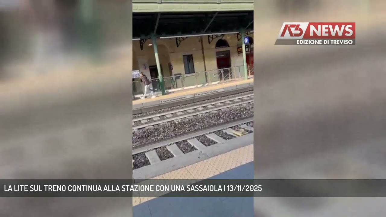 LA LITE SUL TRENO CONTINUA ALLA STAZIONE CON UNA SASSAIOLA | 13/11/2025