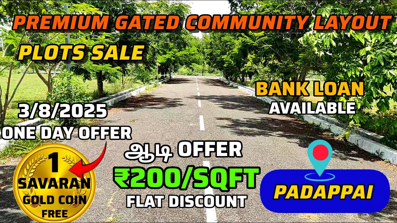 plots for sale in padappai | land for sale in padappai