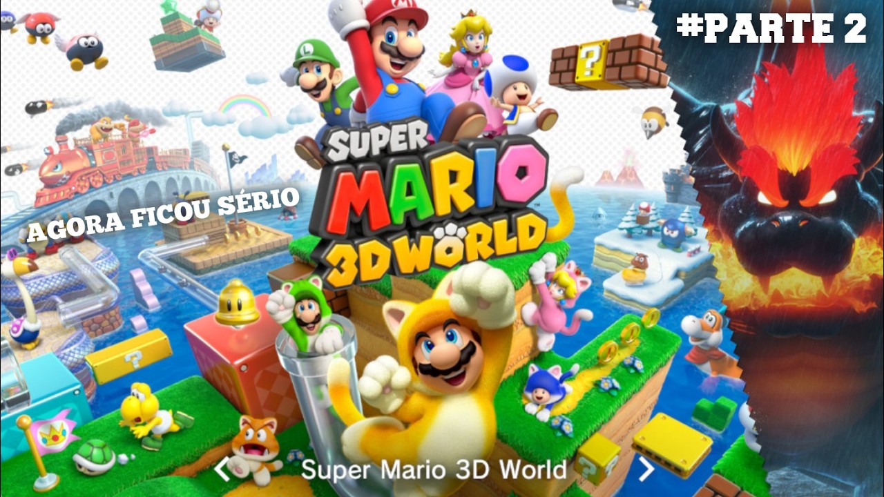 AGORA FICOU SÉRIO! 😱 Desafios INSANOS na Parte 2 | Super Mario 3D World