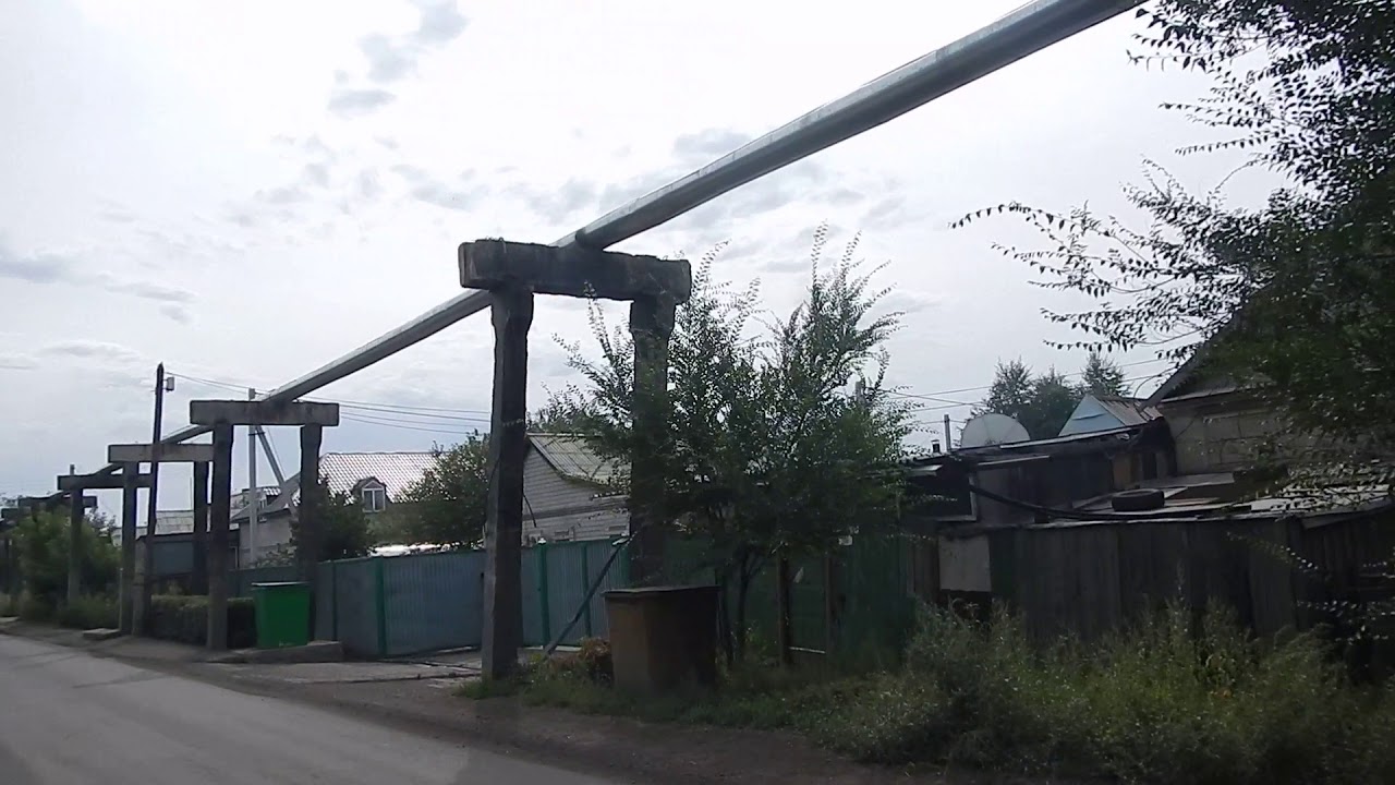 Майкудук летом | с ул. Р.Люксембург на КПП воинской части на Зелёной балке