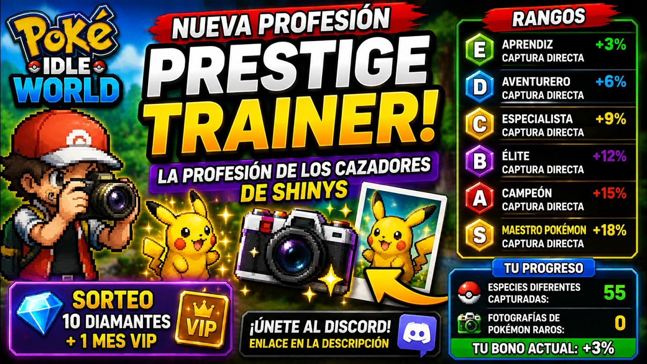 🔥 NEW PROFESSION in Poke Idle World | Prestige Trainer EXPLAINED + Best Update Yet?