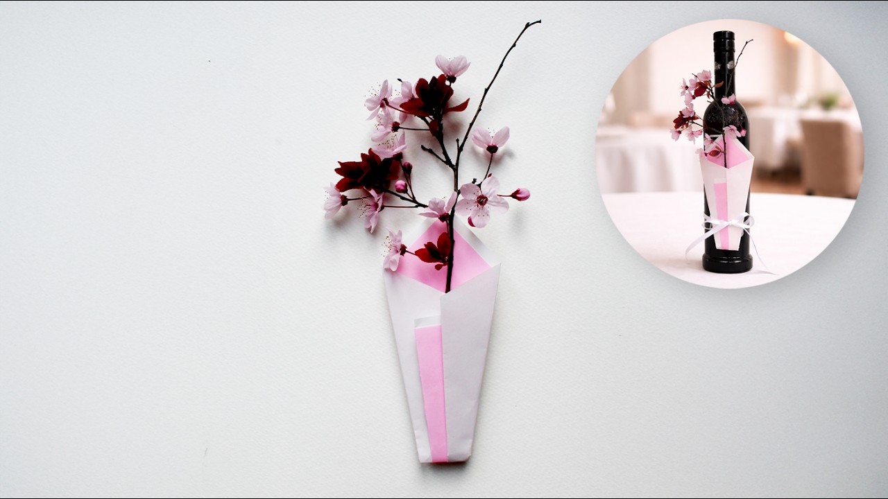 Origata | Confezione Tradizionale Giapponese di Fiori (foglio quadrato) | Japanese Flower Wrapping