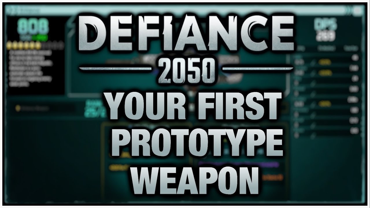 Defiance 2050 How to Get Your First Prototype Weapon