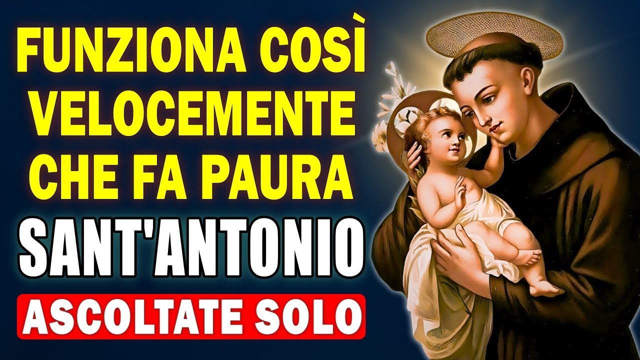 💖POTENTE PREGHIERA PER RICEVERE UN MIRACOLO URGENTE - SANT'ANTONIO 🙏