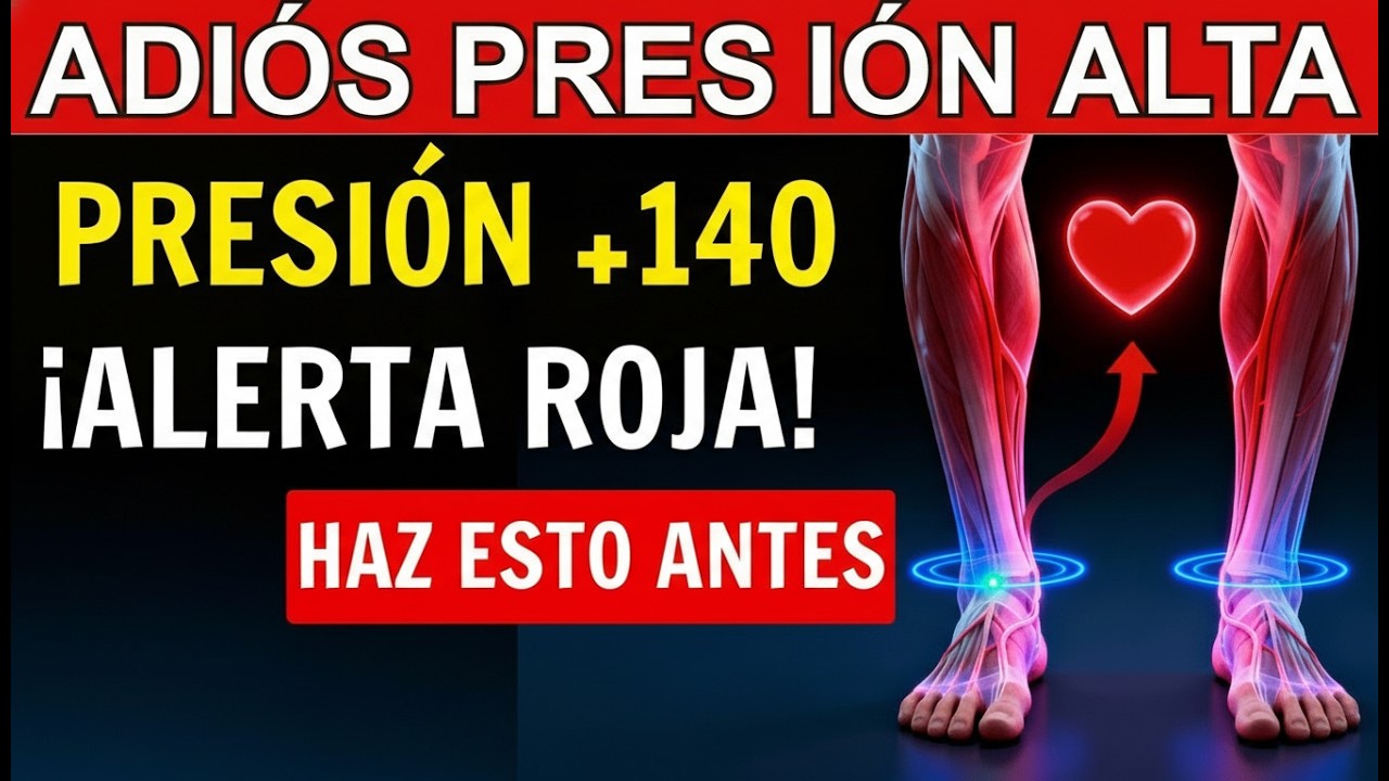 ¡ALERTA ROJA! Si tu PRESIÓN está sobre 140, Haz Estos 3 Movimientos ANTES de Llamar al Médico